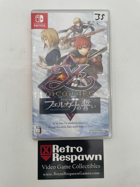 Ys Memoire: The Oath in Felghana - JP Nintendo Switch (Complete)