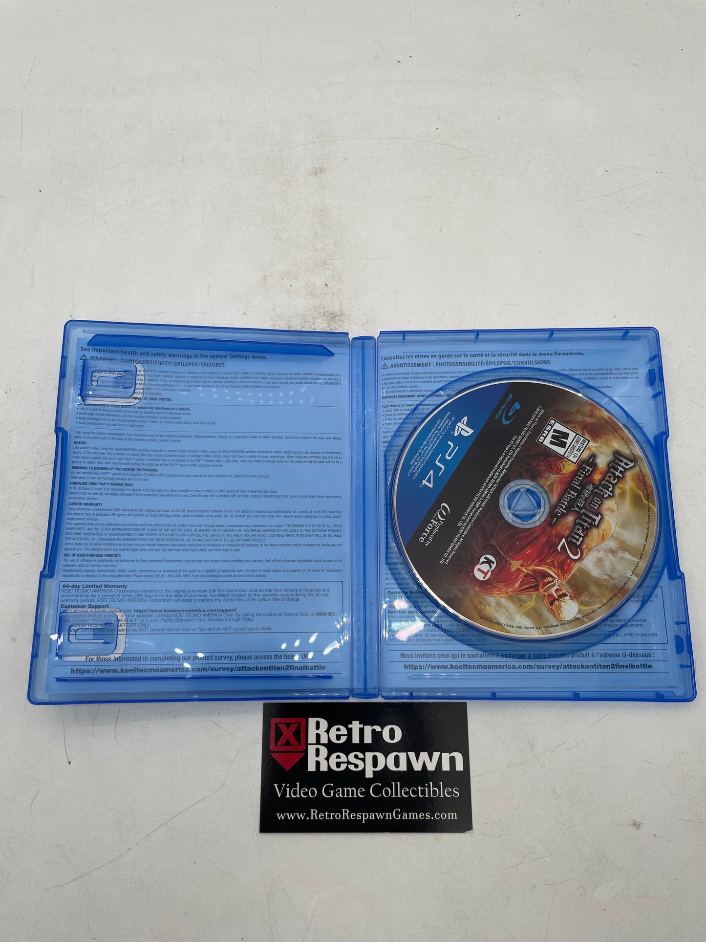 Attack on Titan 2: Final Battle - Playstation 4 (Complete)