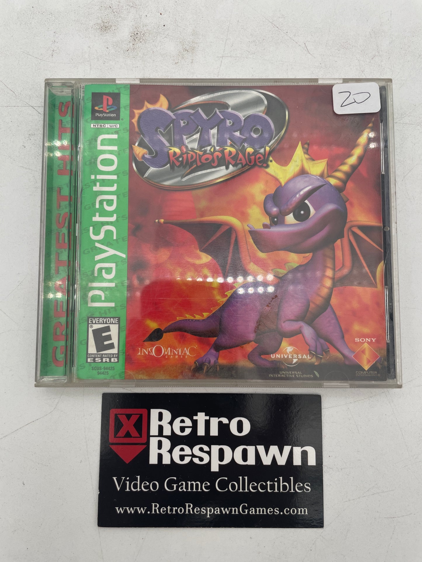 Spyro Ripto's Rage [Greatest Hits] - Playstation (Complete)