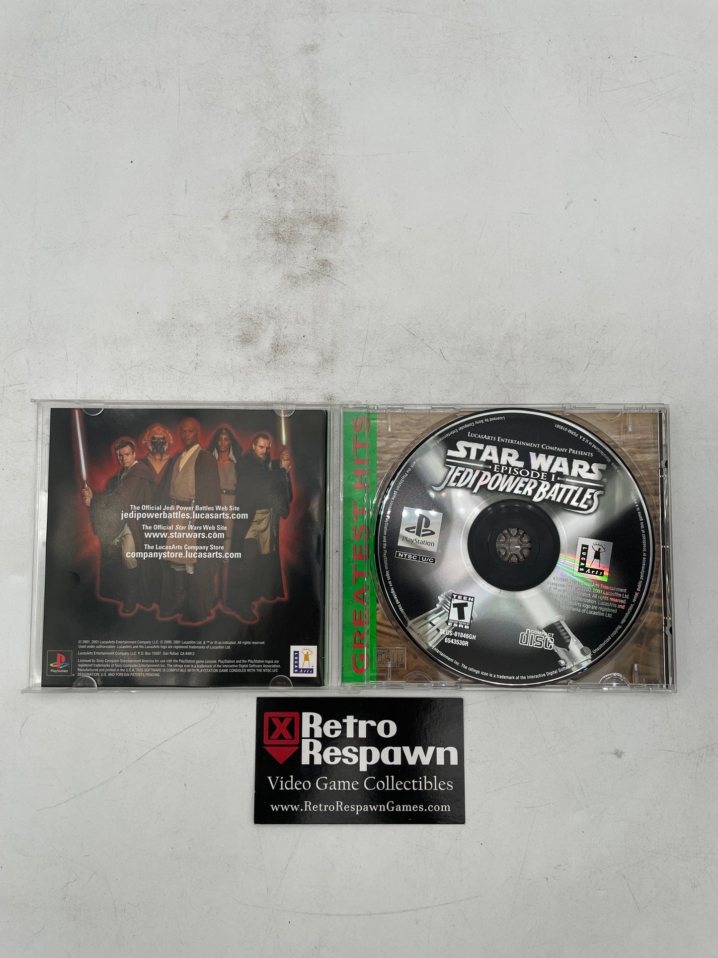 Star Wars Episode I Jedi Power Battles Greatest Hits - Playstation (Complete)