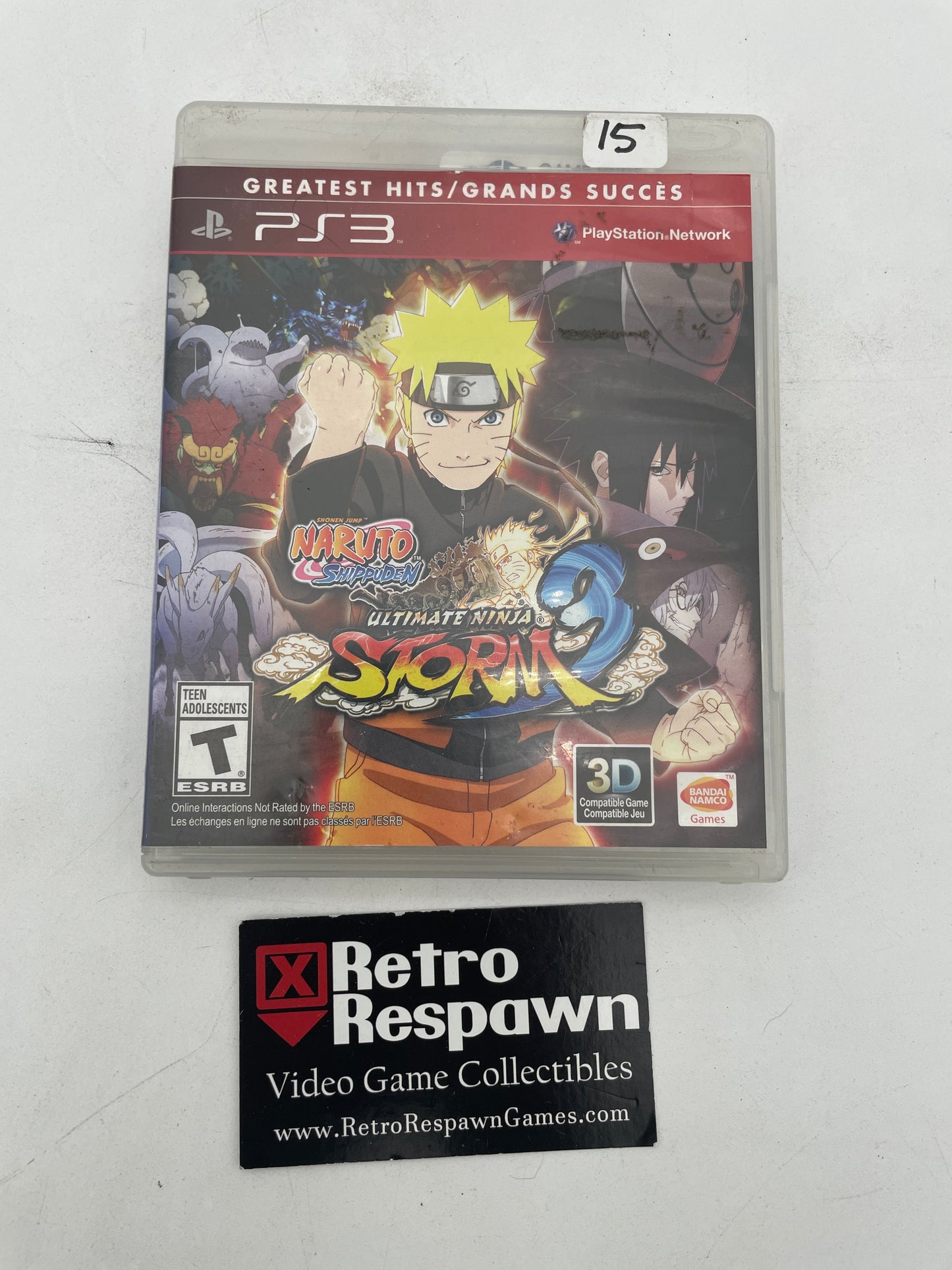 Naruto Shippuden Ultimate Ninja Storm 3 [Greatest Hits] - Playstation 3 (Complete)