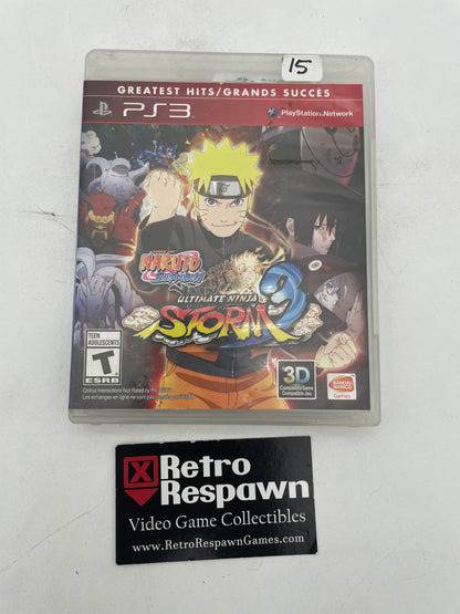 Naruto Shippuden Ultimate Ninja Storm 3 [Greatest Hits] - Playstation 3 (Complete)