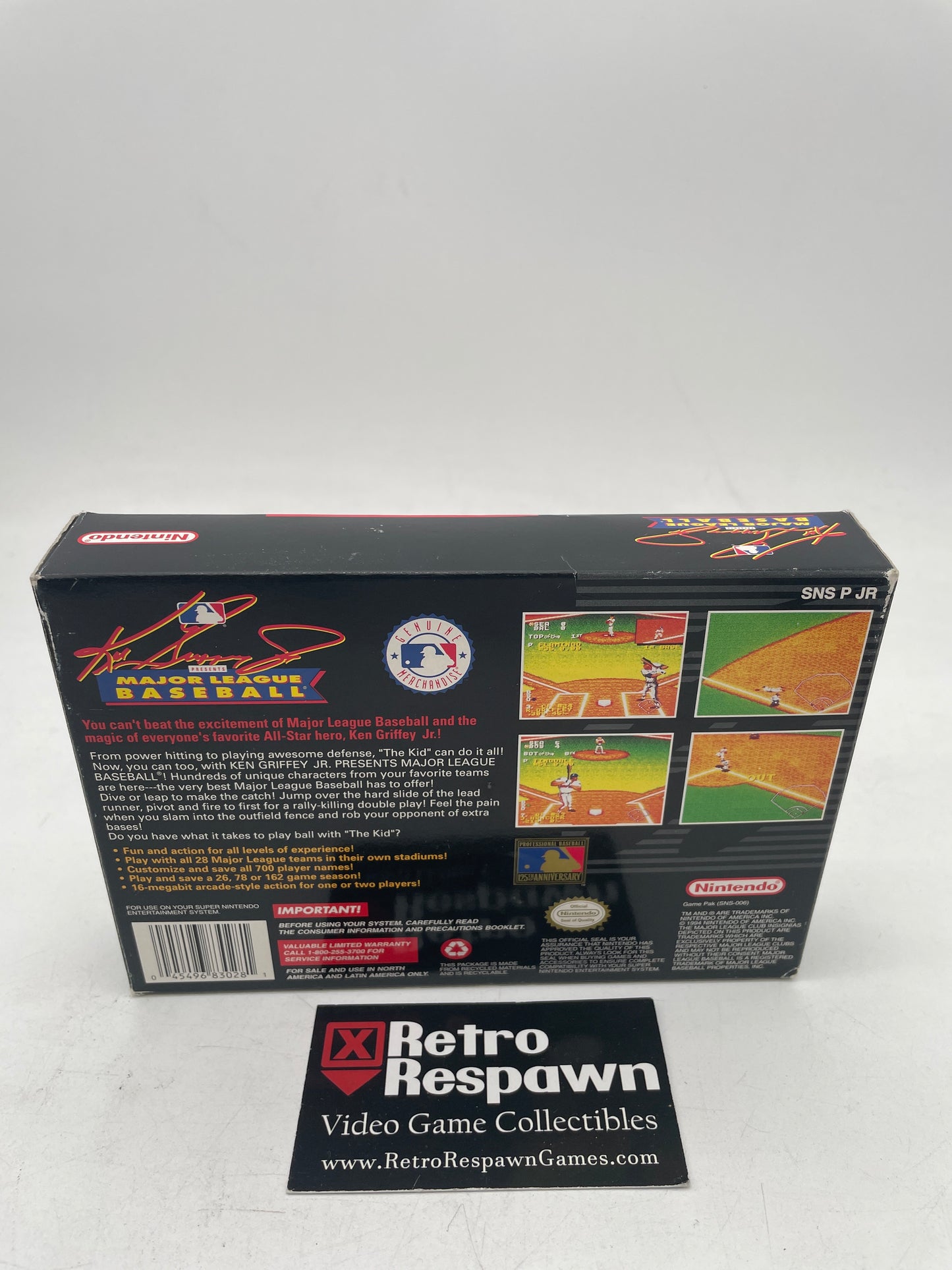 Ken Griffey Jr Major League Baseball - Super Nintendo (Complete)