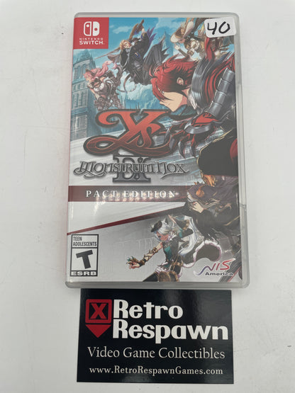Ys IX: Monstrum NOX [Pact Edition] - Nintendo Switch (Complete)