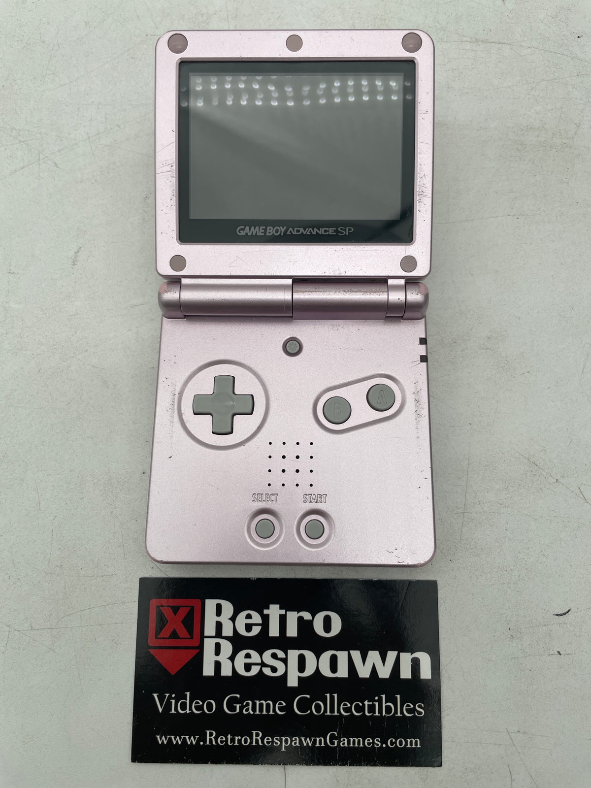 Scuffed Pearl Pink Gameboy Advance SP [AGS-101] - GameBoy Advance (Console + Charger)