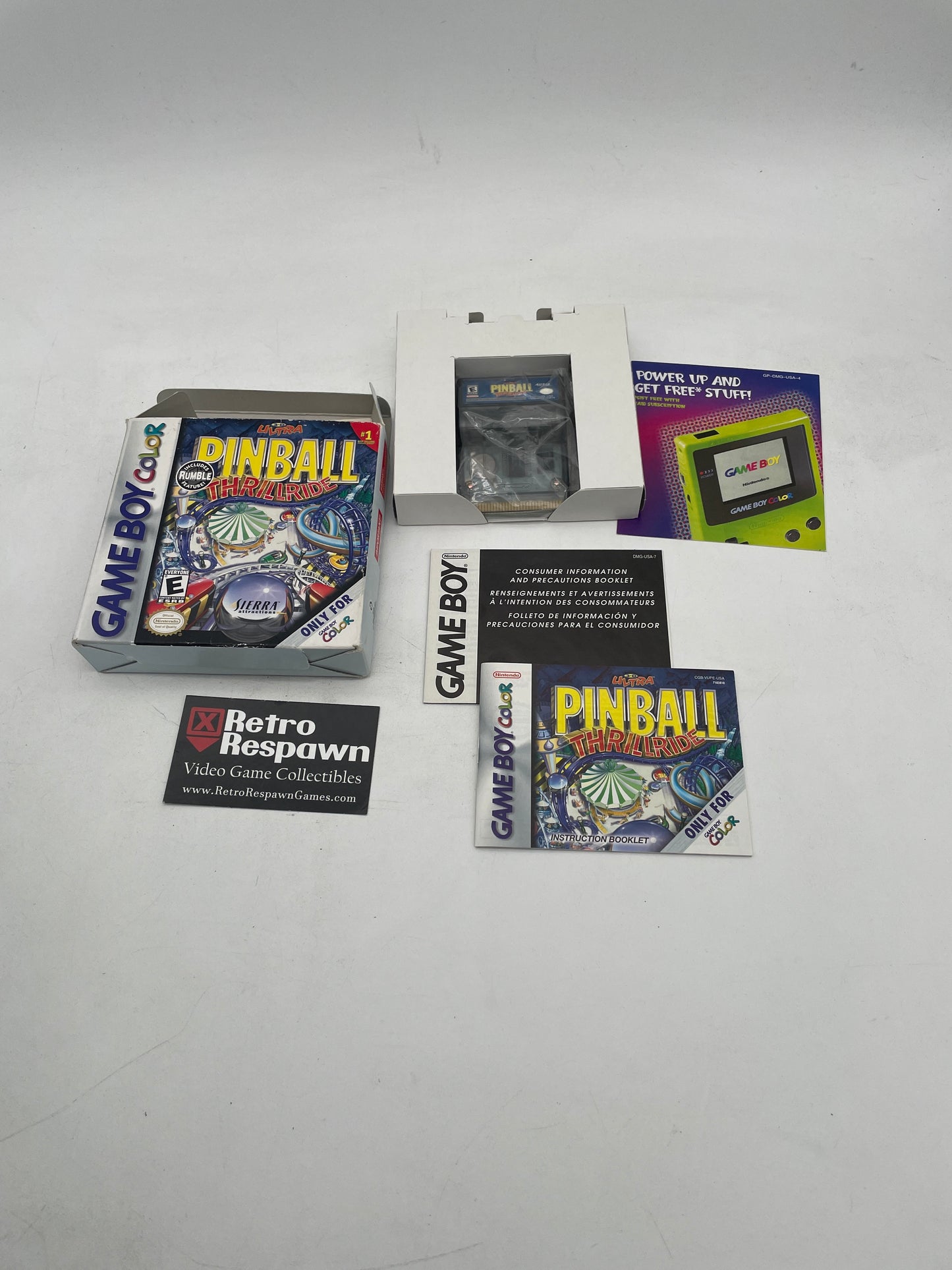 Ultra Pinball Thrillride - GameBoy Color (Complete)
