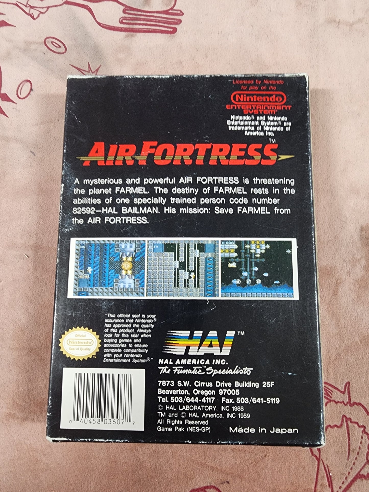 Air Fortress - Nintendo Entertainment System (NES) (Complete)