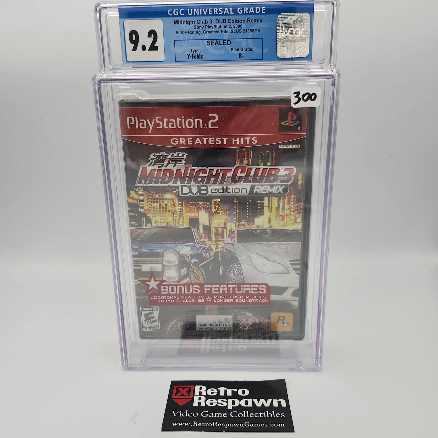 Midnight Club 3 Dub Edition Remix CGC 9.2 - Playstation 2 (Graded)