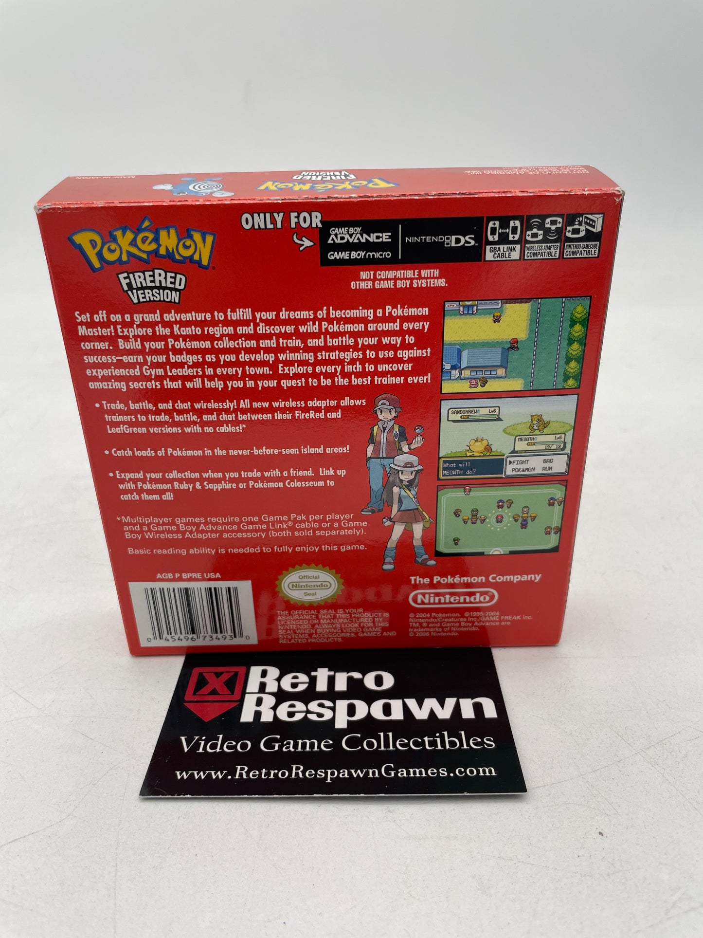 Pokemon FireRed [Player's Choice] - GameBoy Advance (Complete W/Poster)