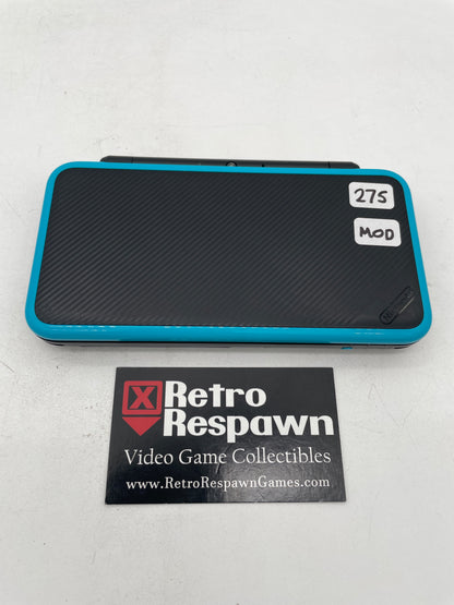 Modded New Nintendo 2DS XL Black & Turquoise - Nintendo 3DS (Console+Charger)