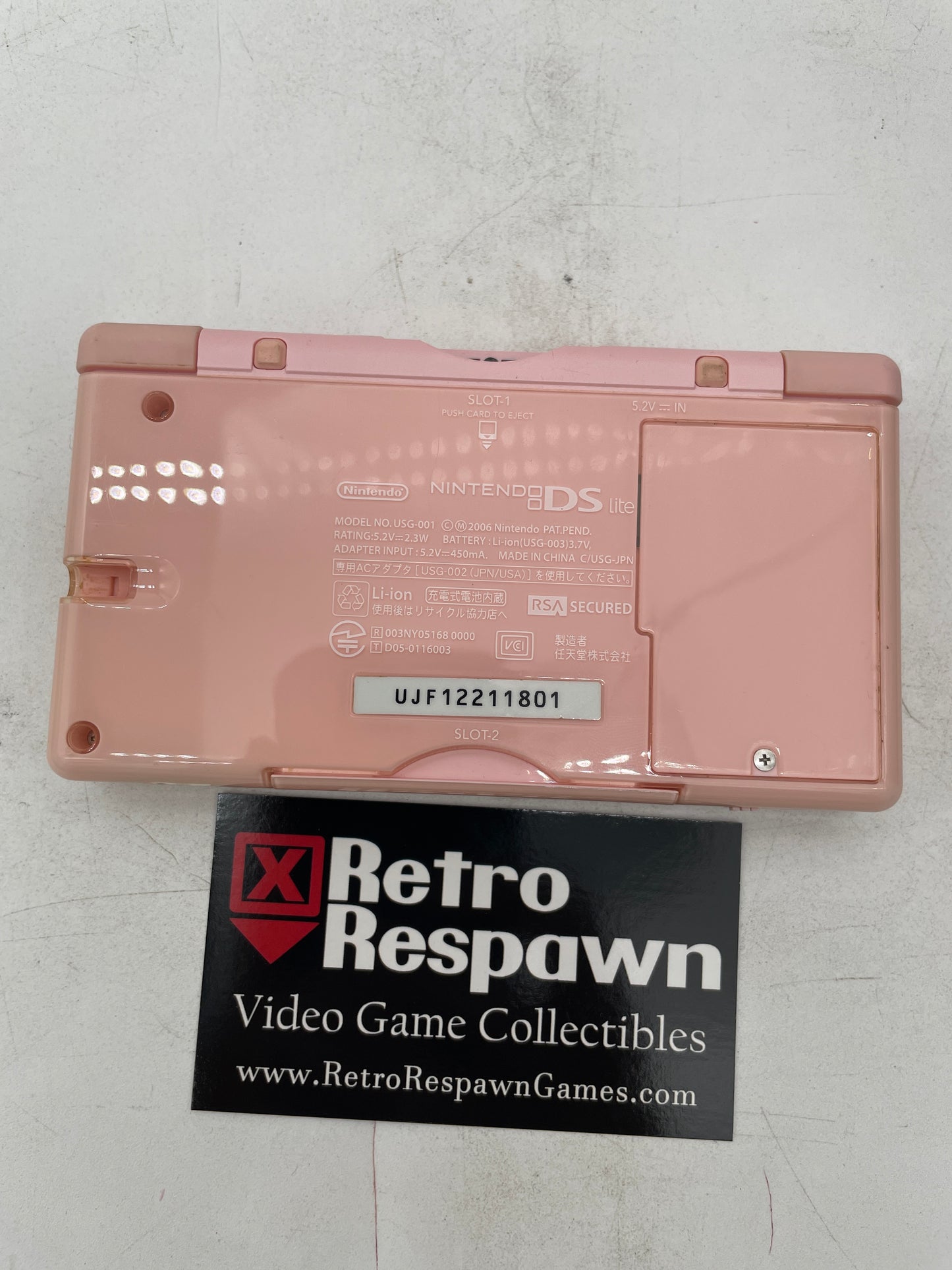 Coral Pink Nintendo DS Lite - Nintendo DS (Console + Charger)