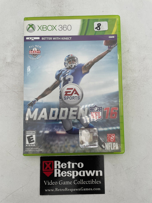 Madden NFL 16 - Xbox 360 (Complete)