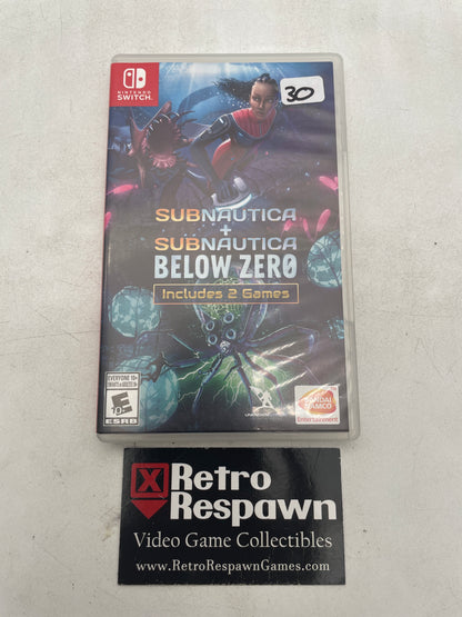 Subnautica + Subnautica: Below Zero - Nintendo Switch (Complete)