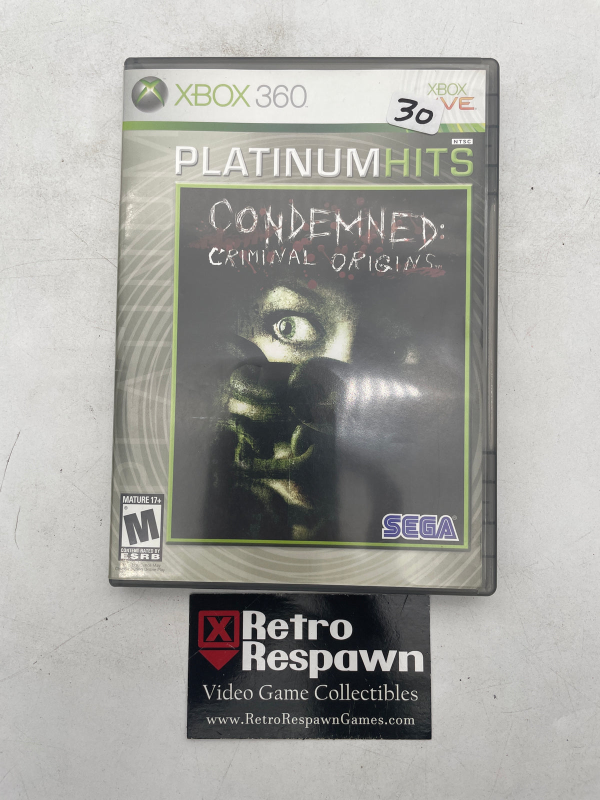 Condemned Criminal Origins [Platinum Hits] - Xbox 360 (Complete)