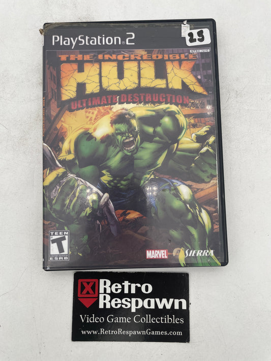 The Incredible Hulk Ultimate Destruction - Playstation 2 (Missing Manual)