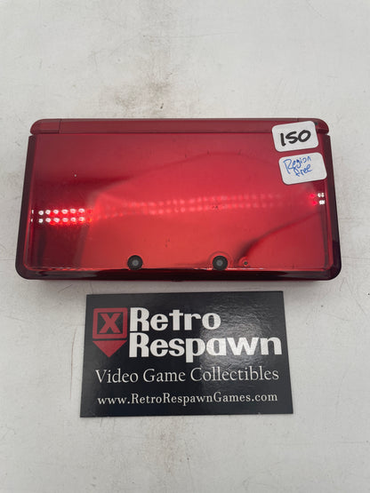Nintendo 3DS Flame Red [Region Free] - JP Nintendo 3DS (Console + Charger)