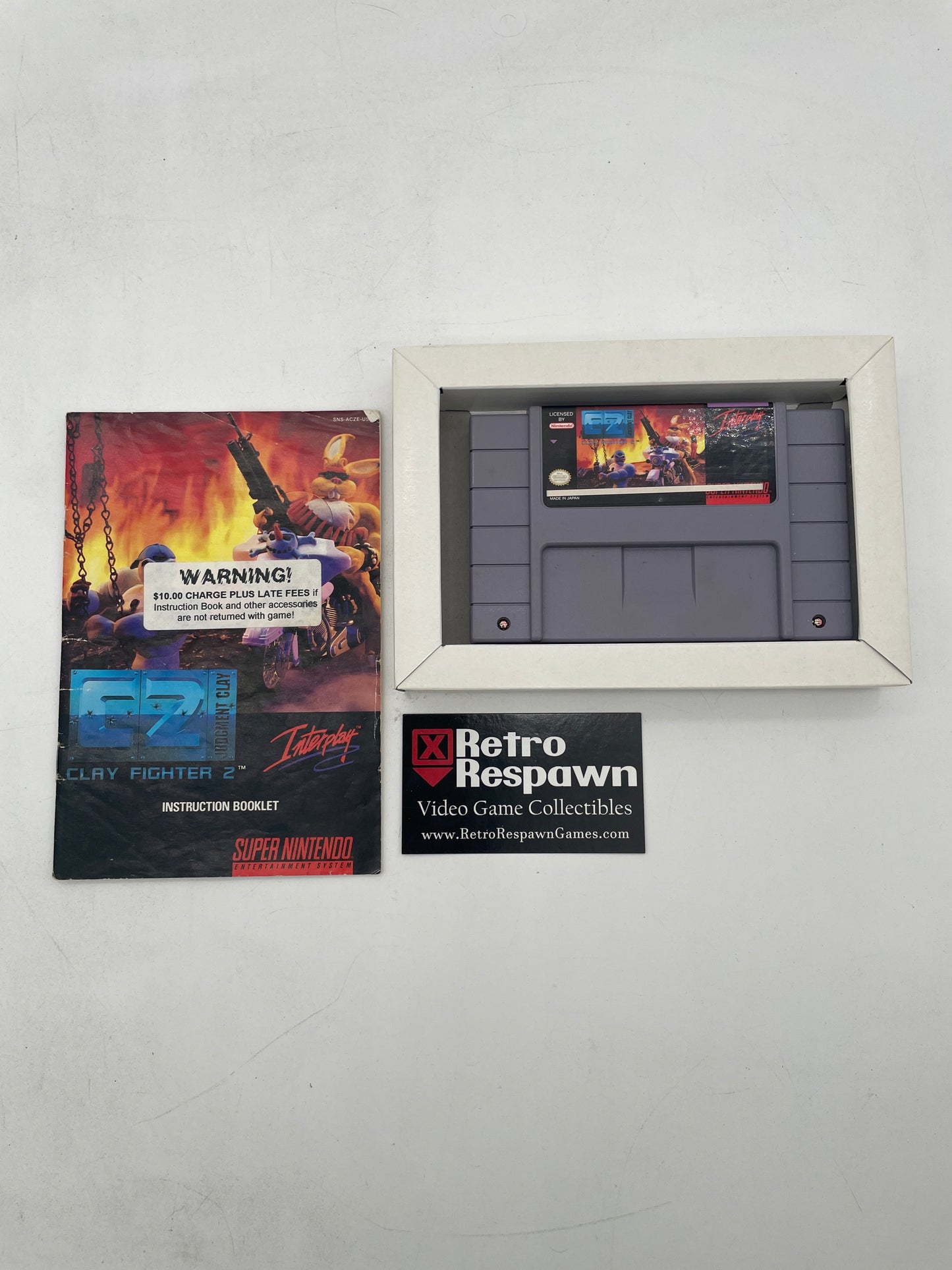 ClayFighter 2 Judgment Clay - Super Nintendo (Complete)