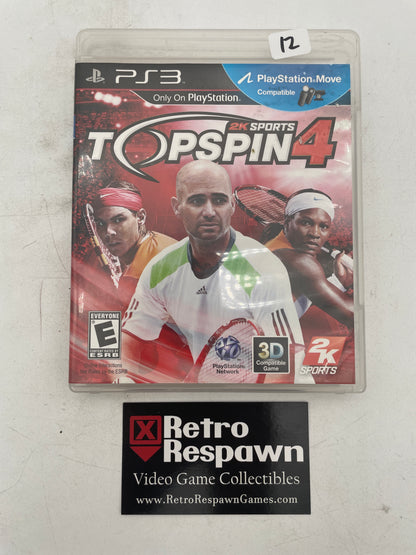 Top Spin 4 - Playstation 3 (Complete)