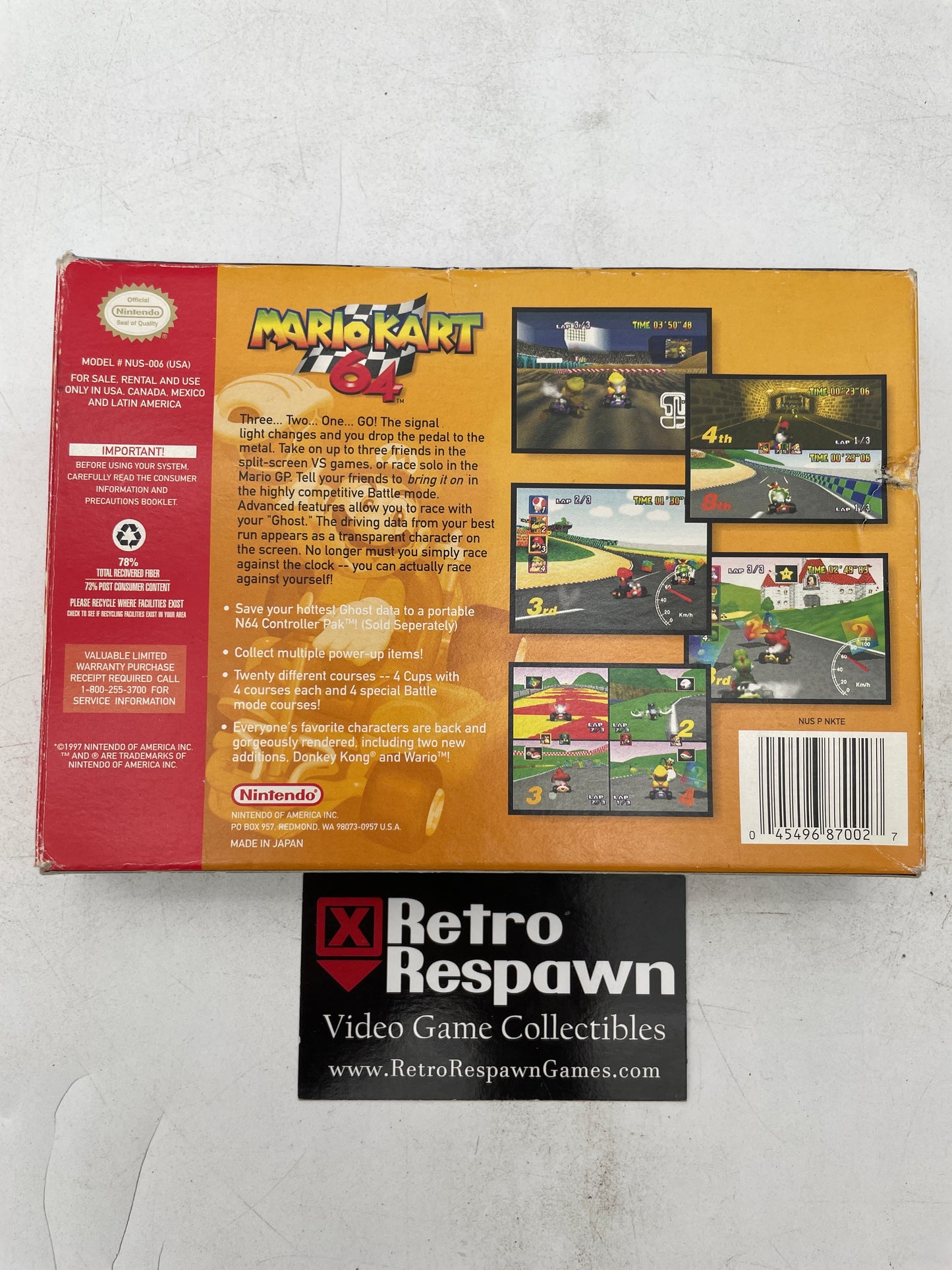 Mario Kart 64 - Nintendo 64 (Complete)