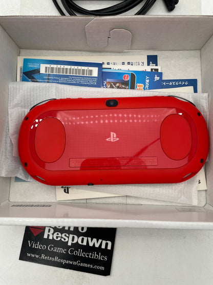 Modded PsVita 2000 Red/Black Super Value Pack - JP PlayStation Vita (Complete)