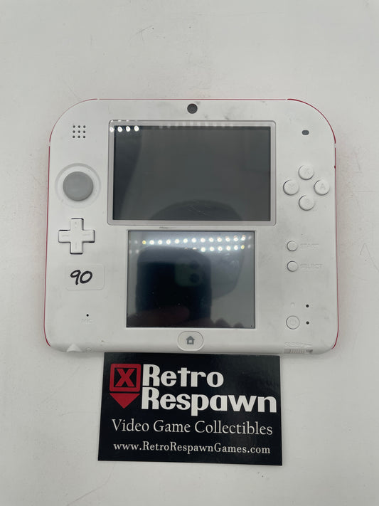 Nintendo 2DS White and Red - Nintendo 3DS (Console + Charger)