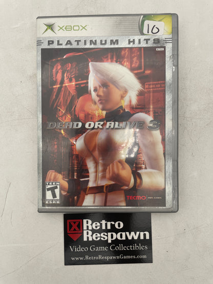Dead or Alive 3 [Platinum Hits] - Xbox (Complete)