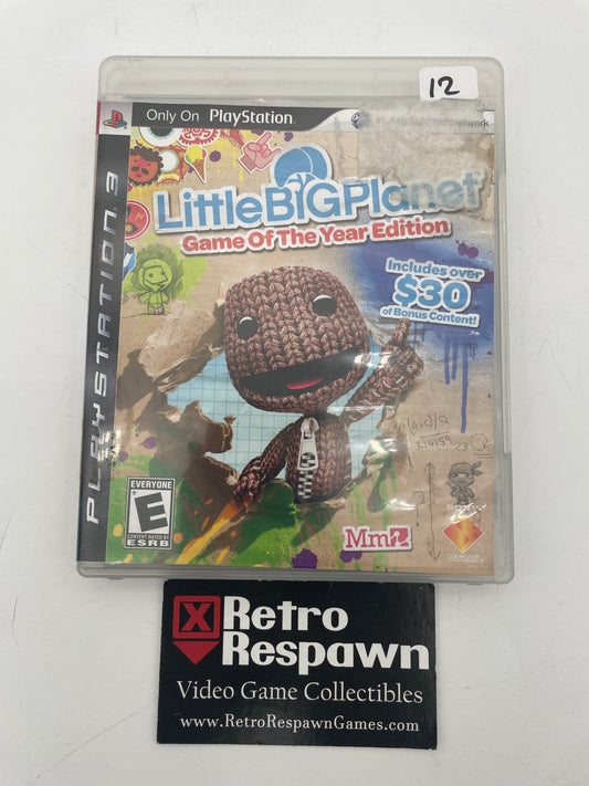LittleBigPlanet [Game of the Year] Greatest Hits - Playstation 3 (Complete)