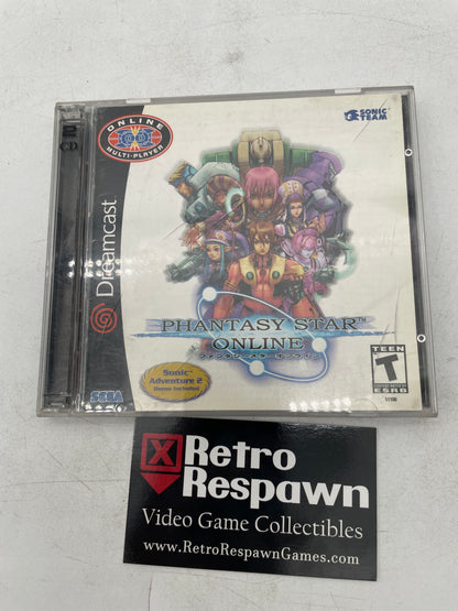 Phantasy Star Online - Sega Dreamcast (Complete/ No Sonic Adventure 2 Trial Disc)