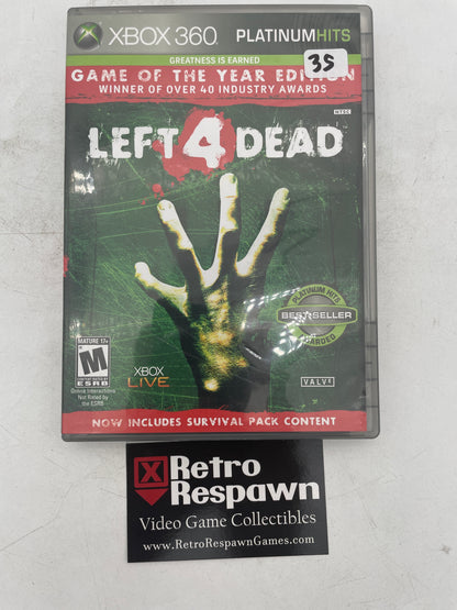 Left 4 Dead [Game of the Year Edition] - Xbox 360 (Complete)