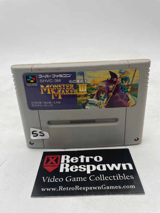 Monster Maker III - Super Famicom (Game Only)