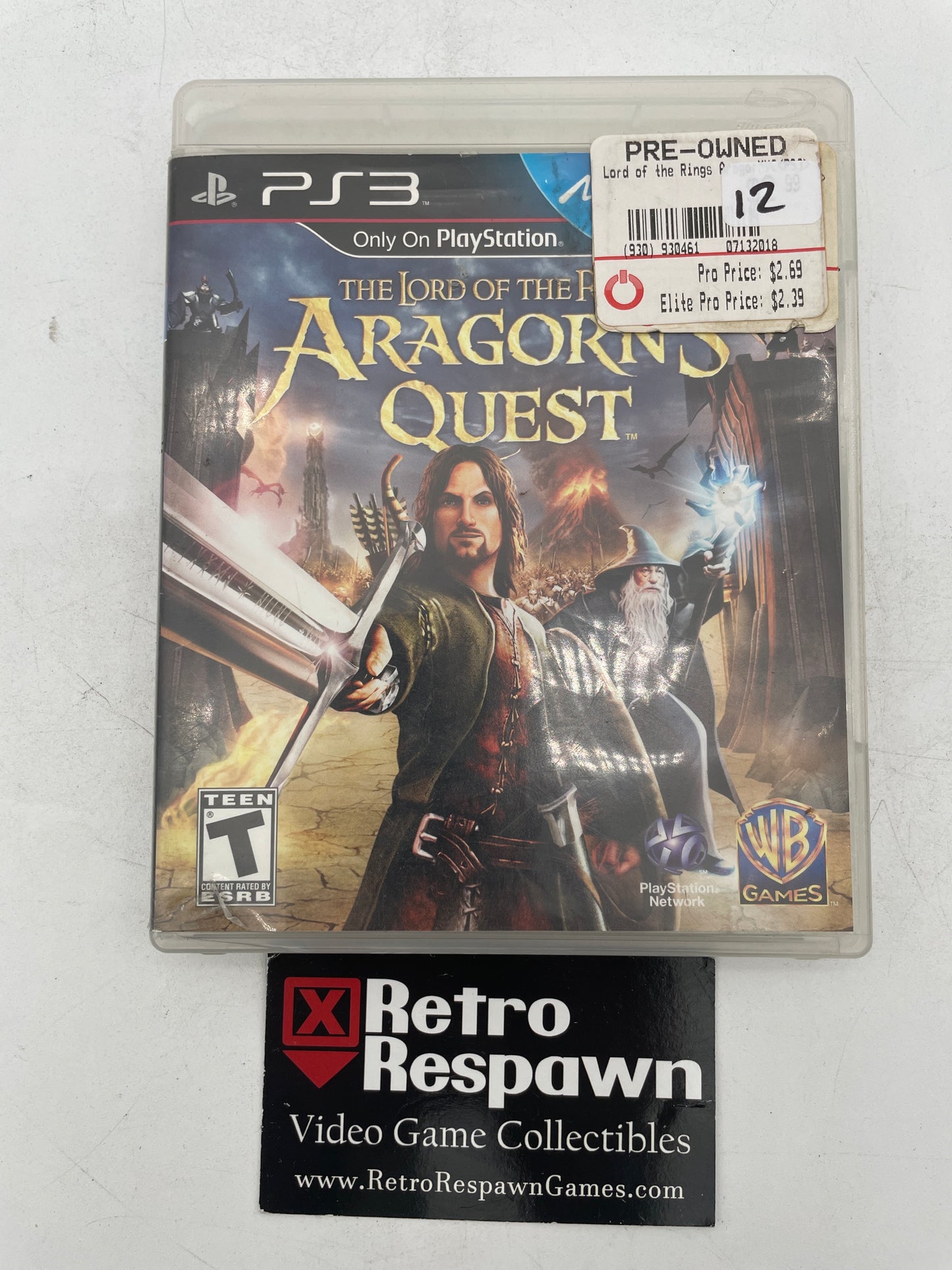 Lord of the Rings: Aragorn's Quest - Playstation 3 (Complete)
