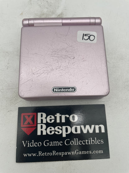 Scuffed Pearl Pink Gameboy Advance SP [AGS-101] - GameBoy Advance (Console + Charger)