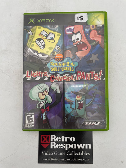 SpongeBob SquarePants Lights Camera Pants - Xbox (Complete)