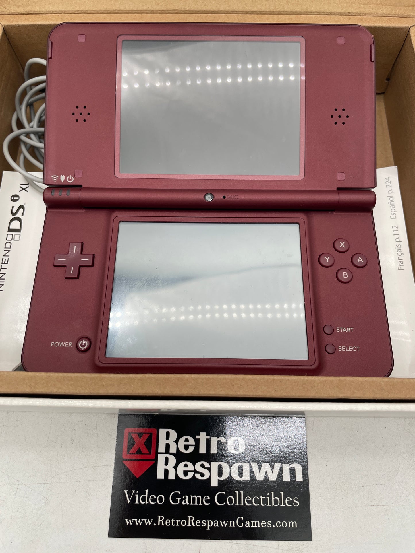 Nintendo DSi XL Burgundy - Nintendo DS (Complete)