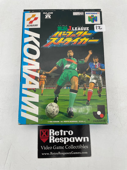 Jikkyo J. League: Perfect Striker - JP Nintendo 64 (Complete)