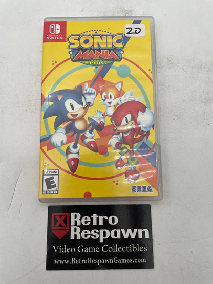 Sonic Mania Plus - Nintendo Switch (Complete)