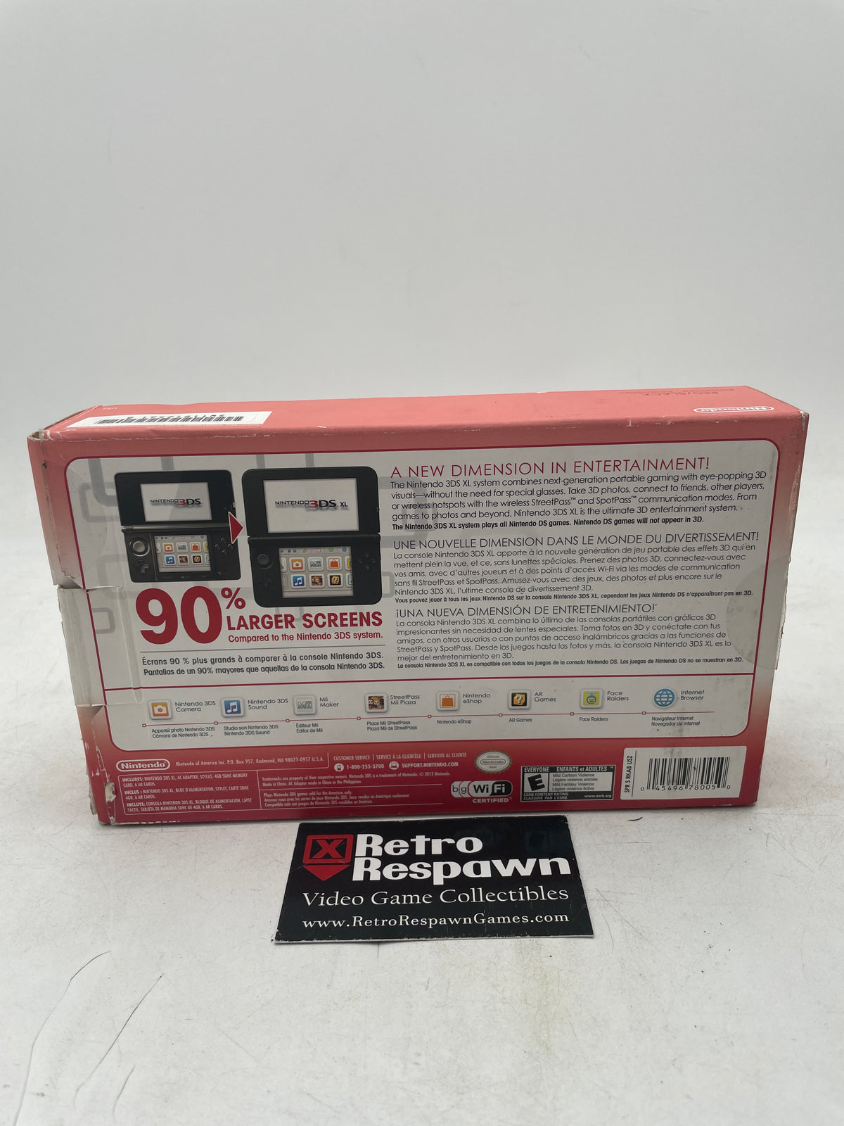 Nintendo 3DS XL Black & Red - Nintendo 3DS (Complete)