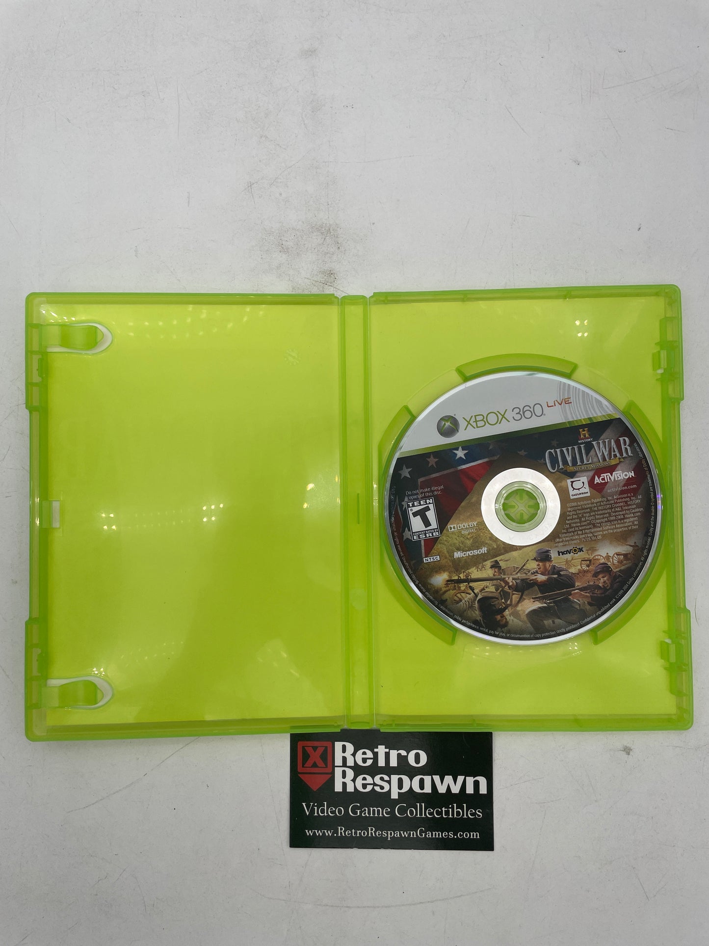 History Channel Civil War Secret Missions - Xbox 360