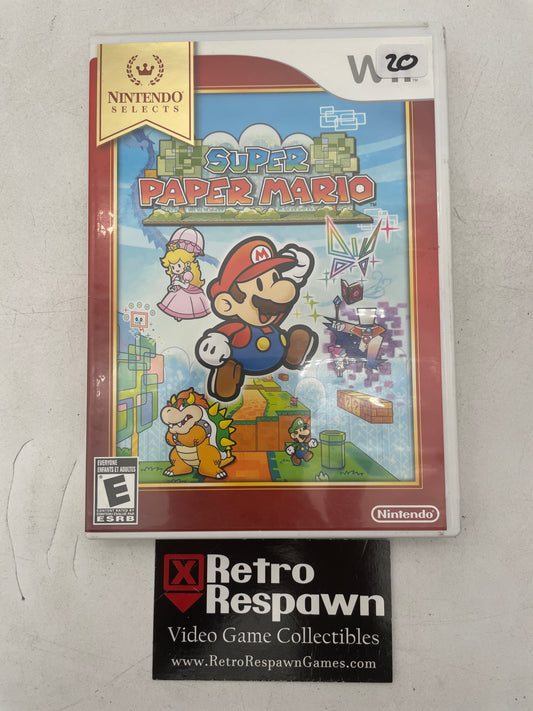 Super Paper Mario [Nintendo Selects] - Wii (Complete)