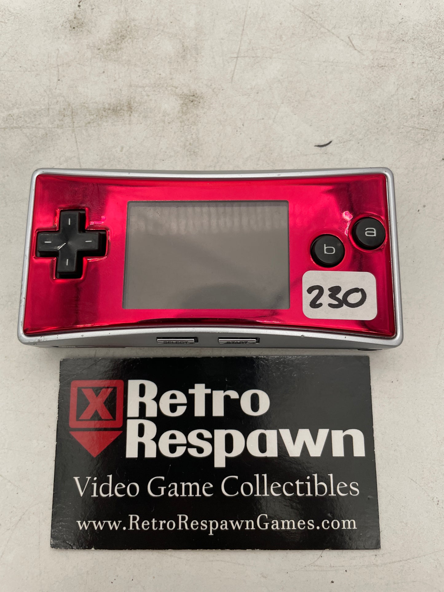 GBA Micro Red/Silver - GameBoy Advance (Console + Charger)