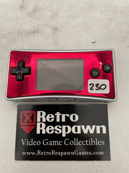 GBA Micro Red/Silver - GameBoy Advance (Console + Charger)