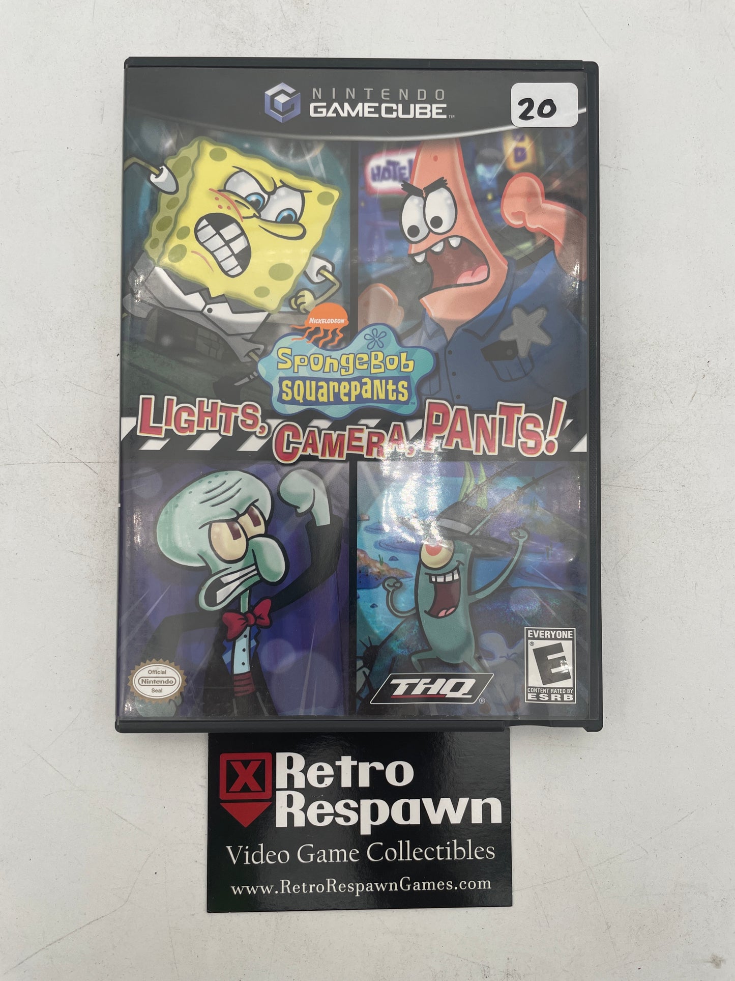 SpongeBob SquarePants Lights Camera Pants - Gamecube (Complete)