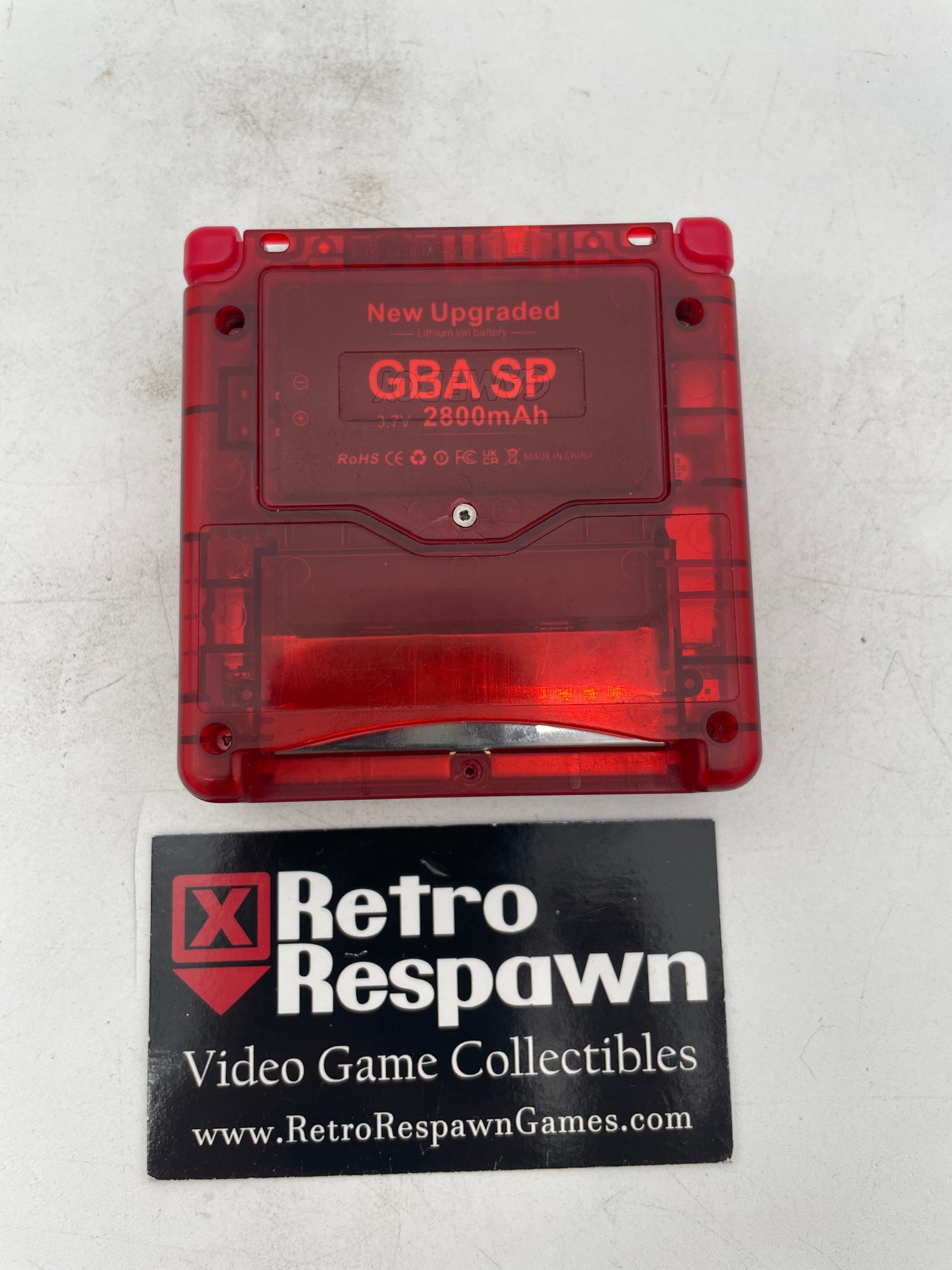 Translucent Red 101 Reshell Gameboy Advance Sp - Gameboy Advance (Console + Charger)