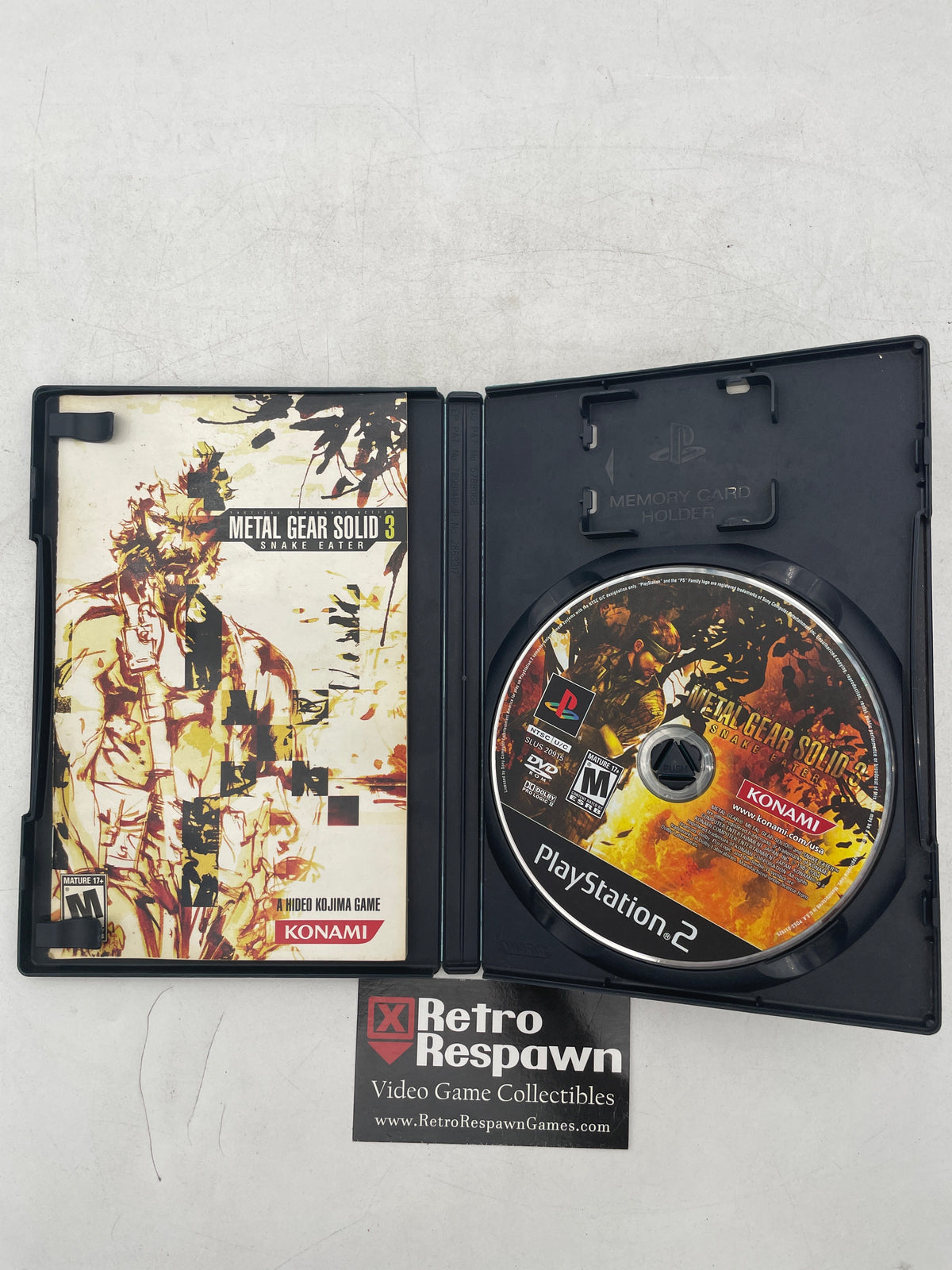 Metal Gear Solid 3 Snake Eater - Playstation 2 (Complete)