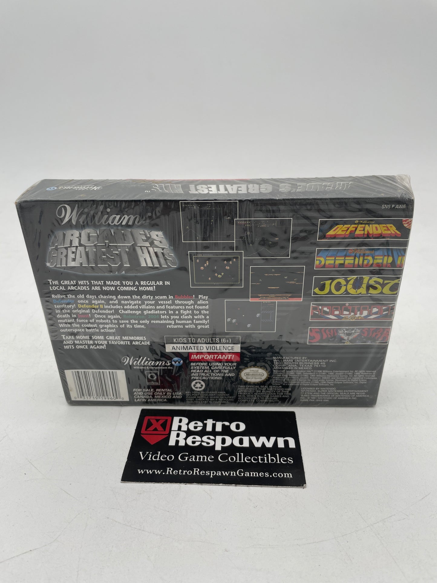Williams Arcade's Greatest Hits - Super Nintendo (Sealed)