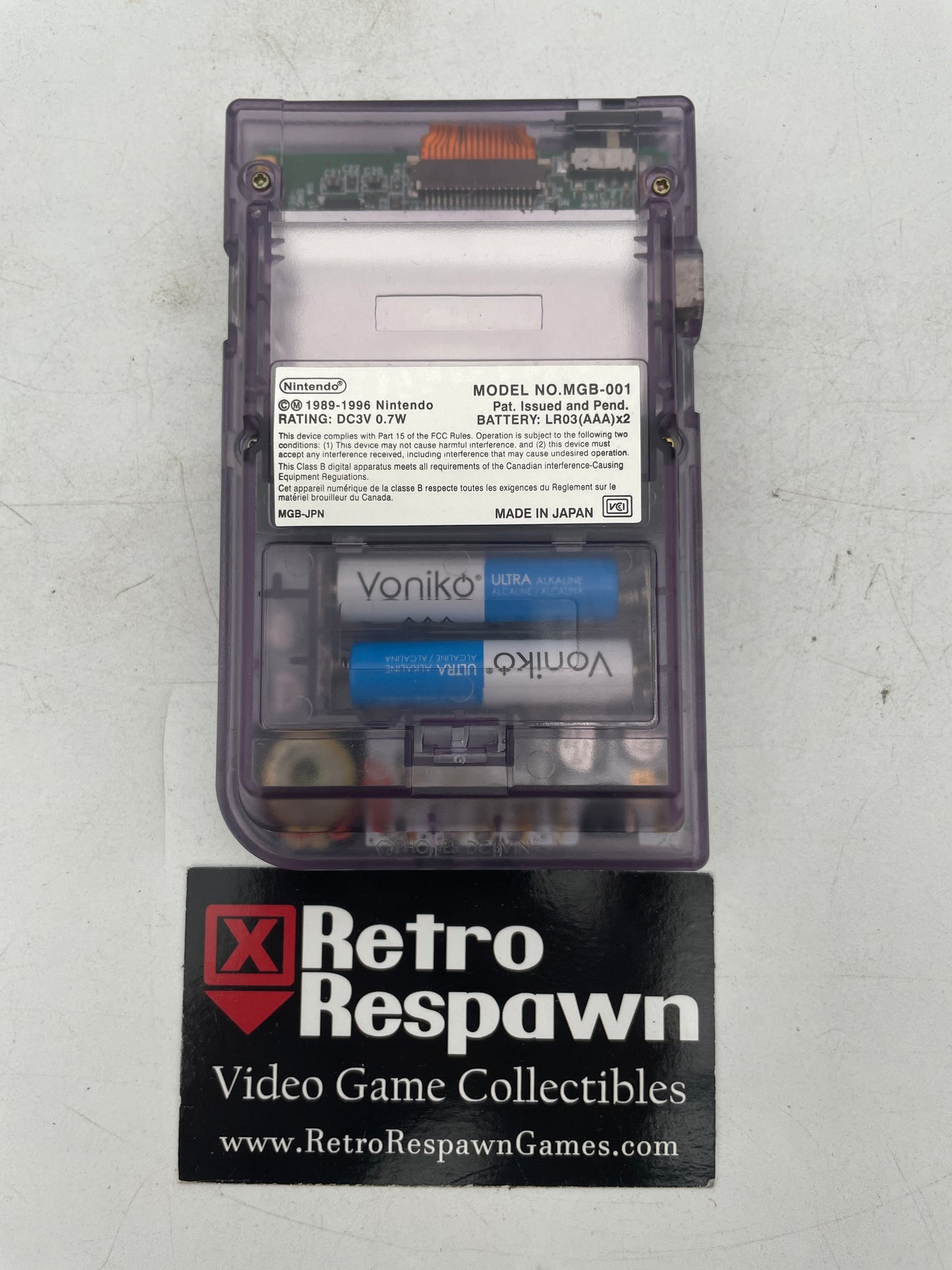 Clear Atomic Purple Game Boy Pocket - JP GameBoy (Console Only)