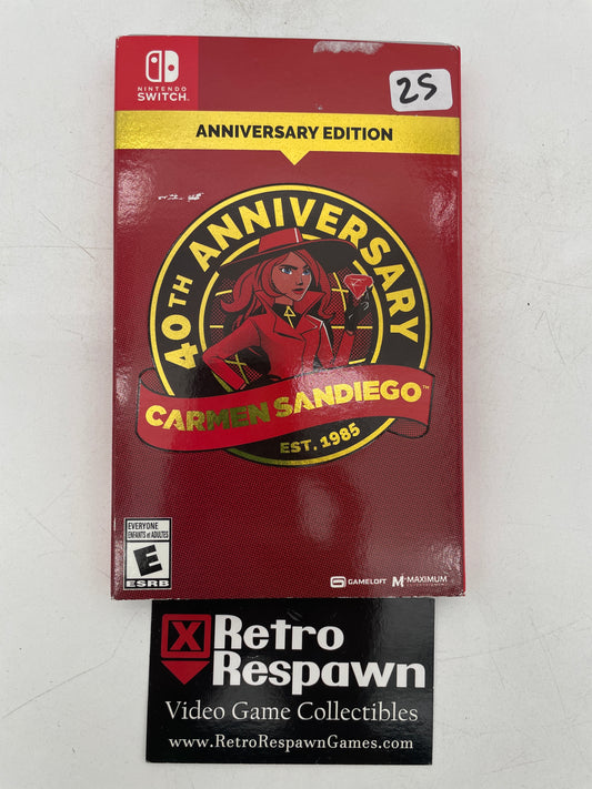 40th Anniversary Carmen Sandiego - Nintendo Switch (Complete)