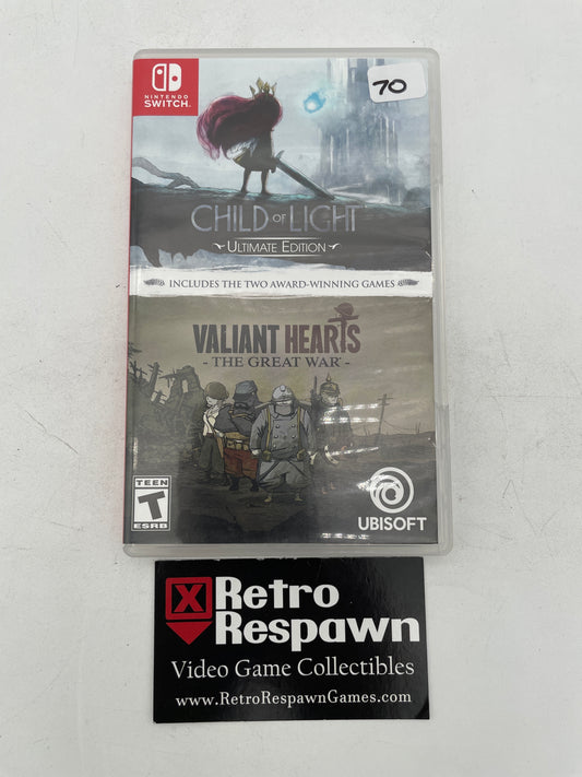 Child of Light Ultimate Edition + Valiant Hearts: The Great War - Nintendo Switch (Complete)
