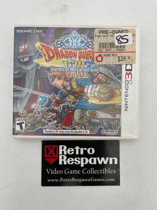 Dragon Quest VIII: Journey of the Cursed King - Nintendo 3DS (Complete)