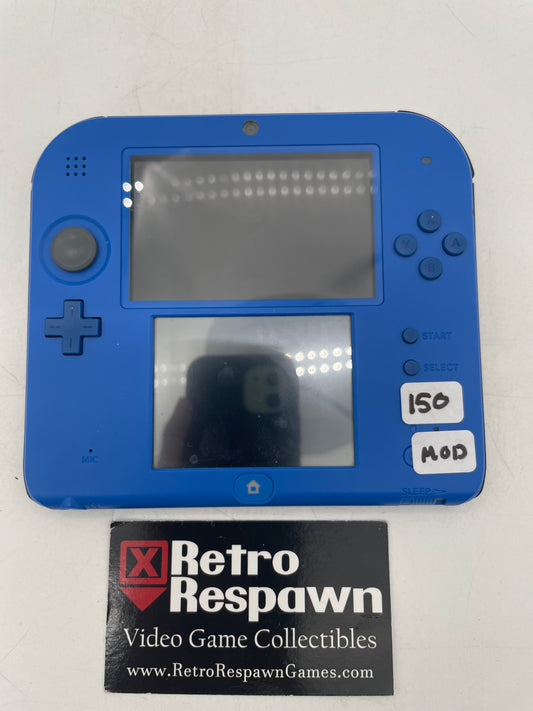 Modded Nintendo 2DS Blue - Nintendo 3DS (Console + Charger)